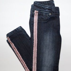 Cat & Jack dark wash girls skinny denim jeans